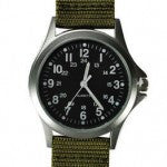 Ram Instrument Field Watch, Green Nylon Strap, Black Face RAMW1001 - SidneyShowCases