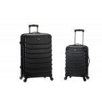 FOX LUGGAGE F230-BLACK SPECIALE 20 inch , 28 inch 2 PC. EXPANDABLE ABS SPINNER SET - SidneyShowCases