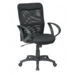 Office Star (53603) Mesh Screen Back and Mesh Seat Chair with Loop Arms - SidneyShowCases