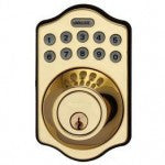 LockState Electronic Keypad Deadbolt - Polished Brass - SidneyShowCases